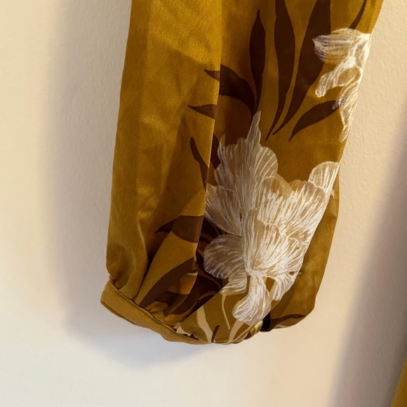 EXPRESS x ROCKY BARNES Floral Wrap Tie Waist Maxi Dress Size XS/Small - Picture 9 of 17